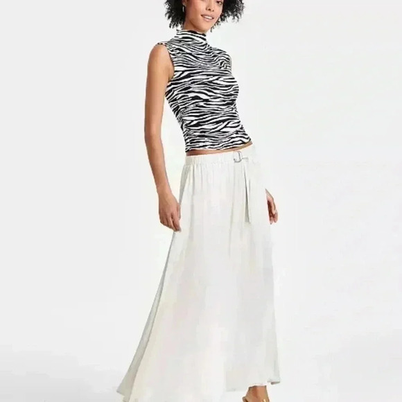 Bar III Women's Belted Pull-On Maxi Skirt in Size Small Created for Macy's - Picture 4 of 12